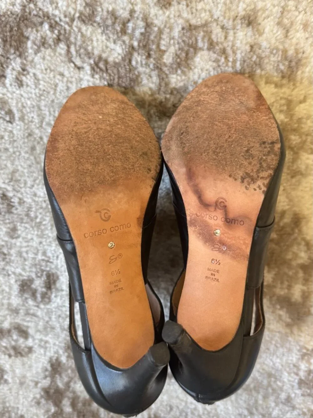 Corso Como Black Criss Cross Heels